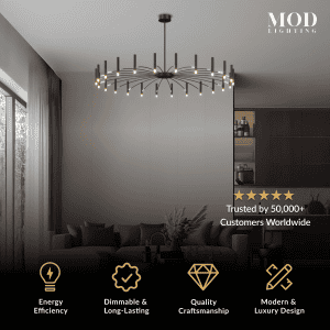 53 Inch Linear Chandelier Tassel Chain Chandelier Lighting