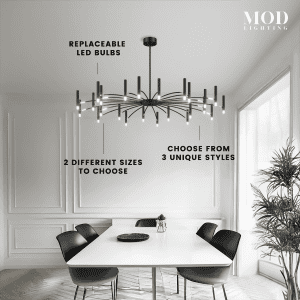 52 Inch Linear Chandelier Tassel Chain Chandelier Lighting