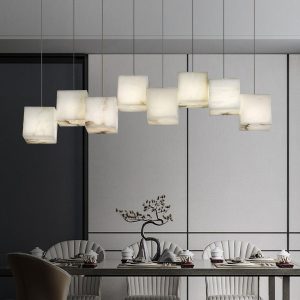 Alabaster Box Pendant Light