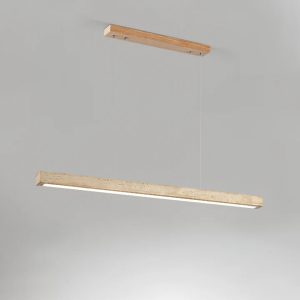 Linear Travertine Pendant Lamp