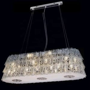 Modern Custom Hotel Villa Hall Dining Room Decoration Big Crystal Chandelier Pendant Light