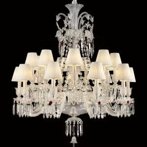 European Luxury Crystal Pendant Lights Hotel Decoration LampShades K9 Crystal Chandelier